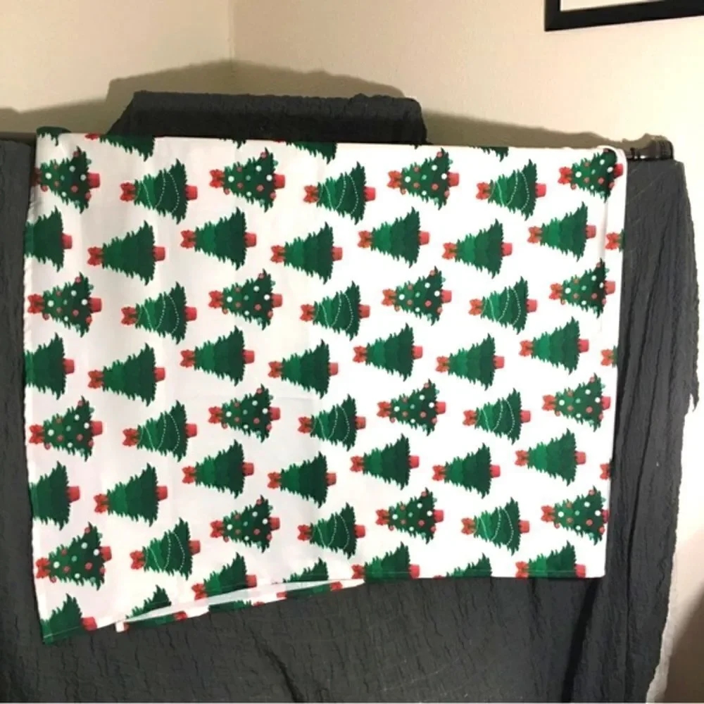 NWOT Christmas Trees Tablecloth